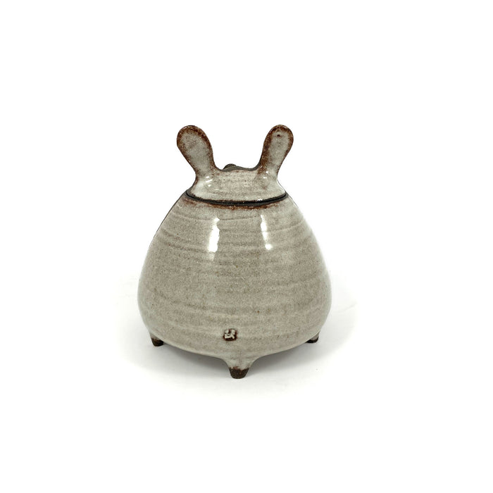 Brown Stoneware Honey Jar