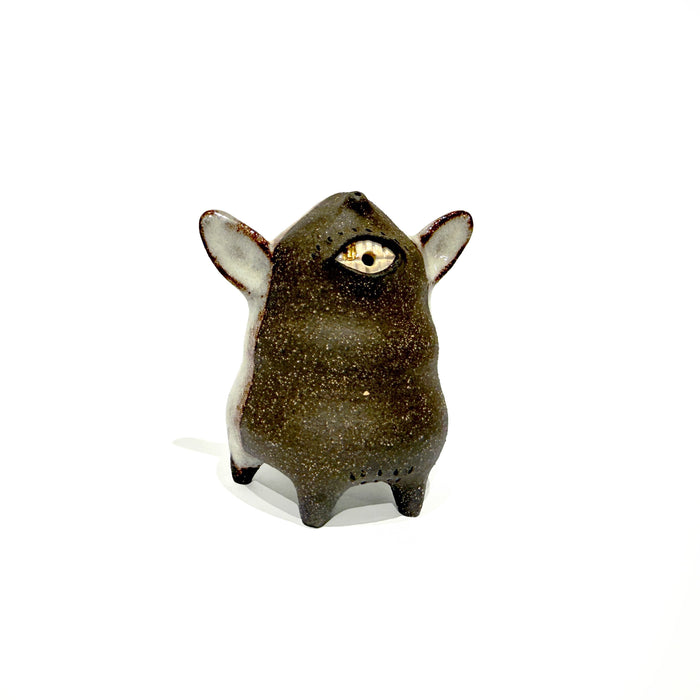 Brown Stoneware Shaker-new
