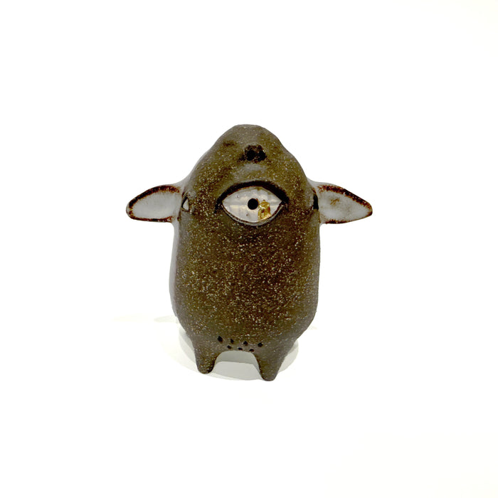Brown Stoneware Shaker-new