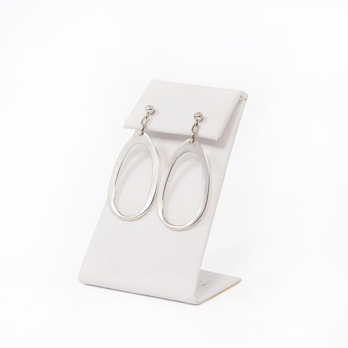 Large Oval Loop Earrings