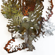 metal lichen sculpture by Garrett Gilbart