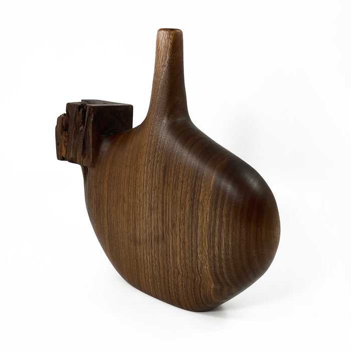 Dry Bud Vase in Canadian Walnut