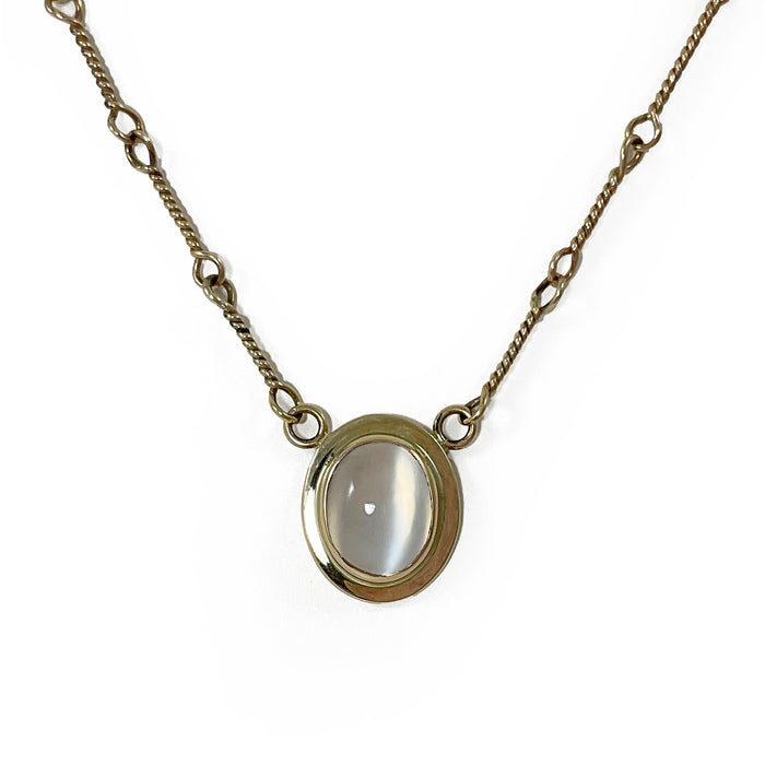 14K Moonstone Necklace