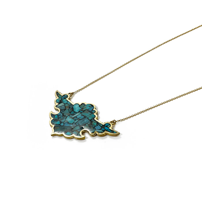 Persian Turquoise Large Pendant