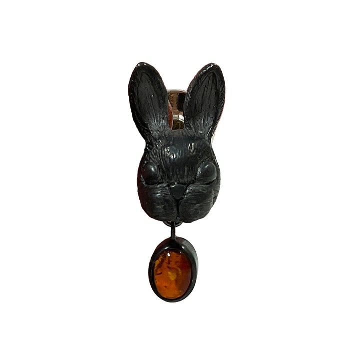 Rabbit Head Coat Pin