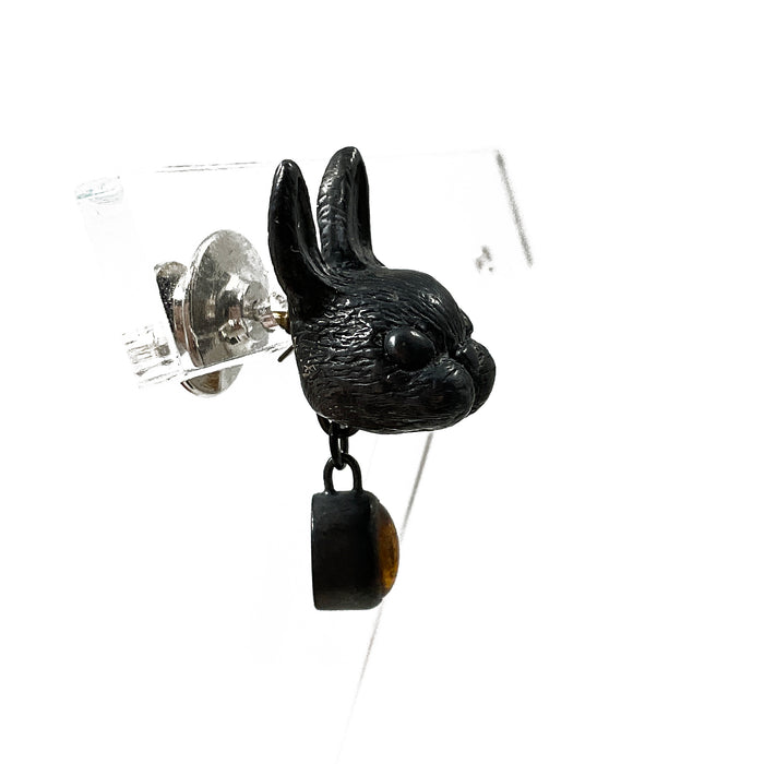 Rabbit Head Coat Pin