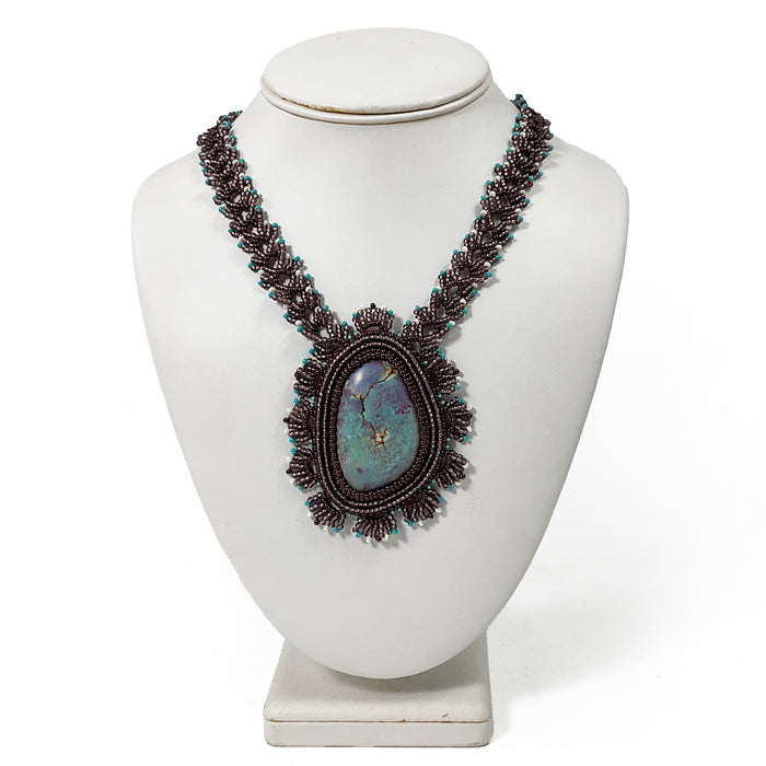 Purple Turquoise Necklace