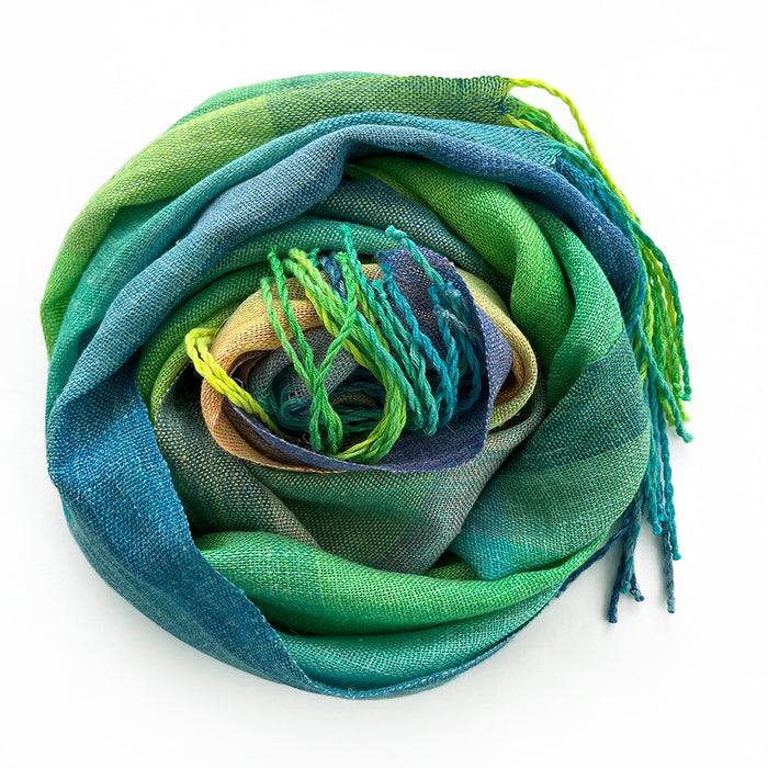 Rainbow Road Scarf - Tassel Finish