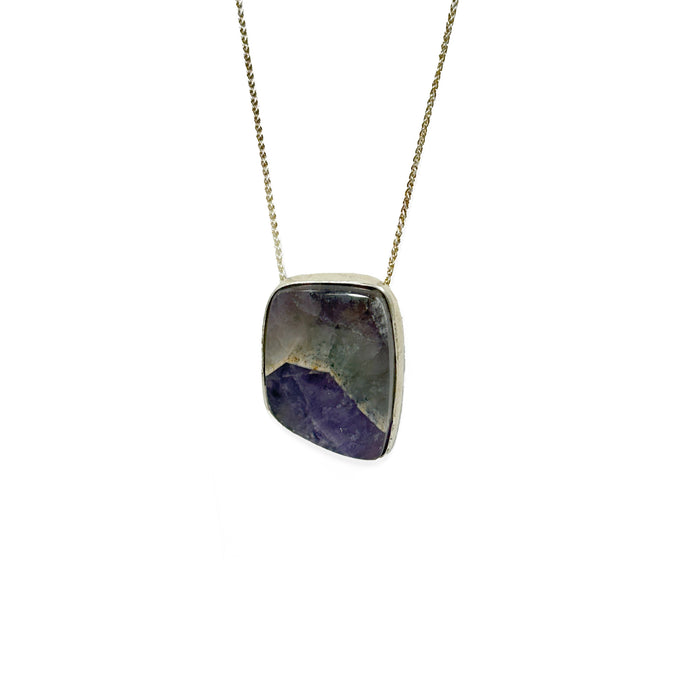 Chevron Amethyst Necklace