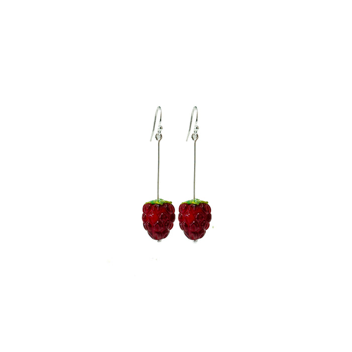 Raspberry Earrings