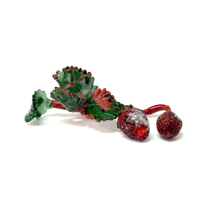 Glass Mouldy Strawberries Sculpture
