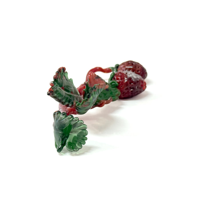 Glass Mouldy Strawberries Sculpture