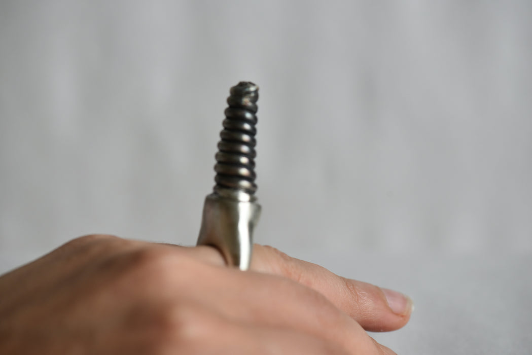 Silver Spiral Ring (Size 5)