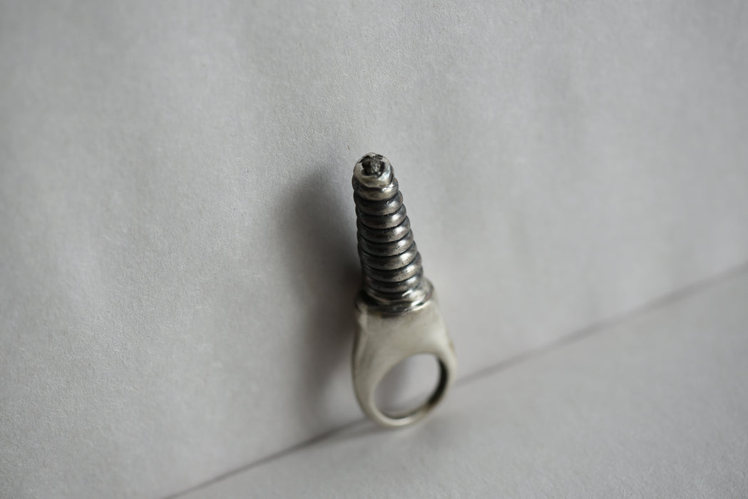 Silver Spiral Ring (Size 5)