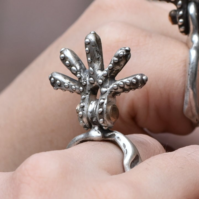 Silver Sun Ring