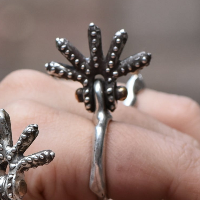 Silver Sun Ring
