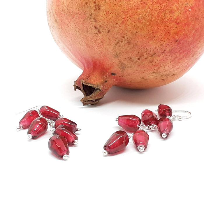 Pomegranate Seed Earrings