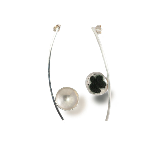 Asymmetric M Earrings