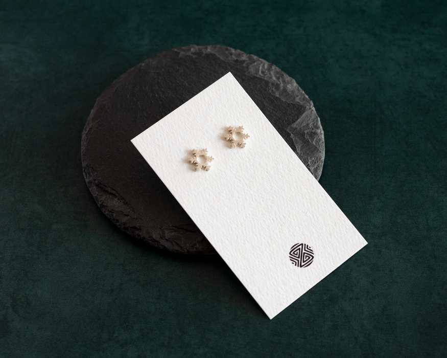 Snowflake Stud Earrings