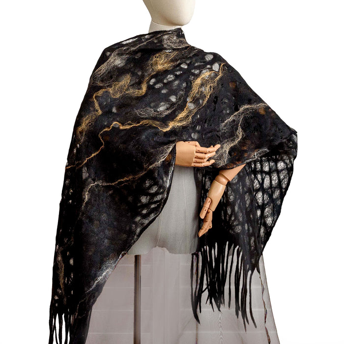 Lace-Like Felted Scarf