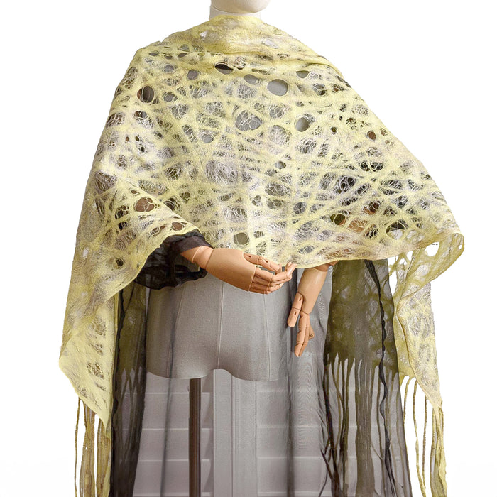 Lace-Like Felted Scarf