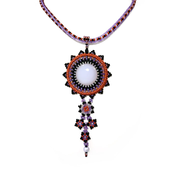 Chalcedony Beaded Necklace