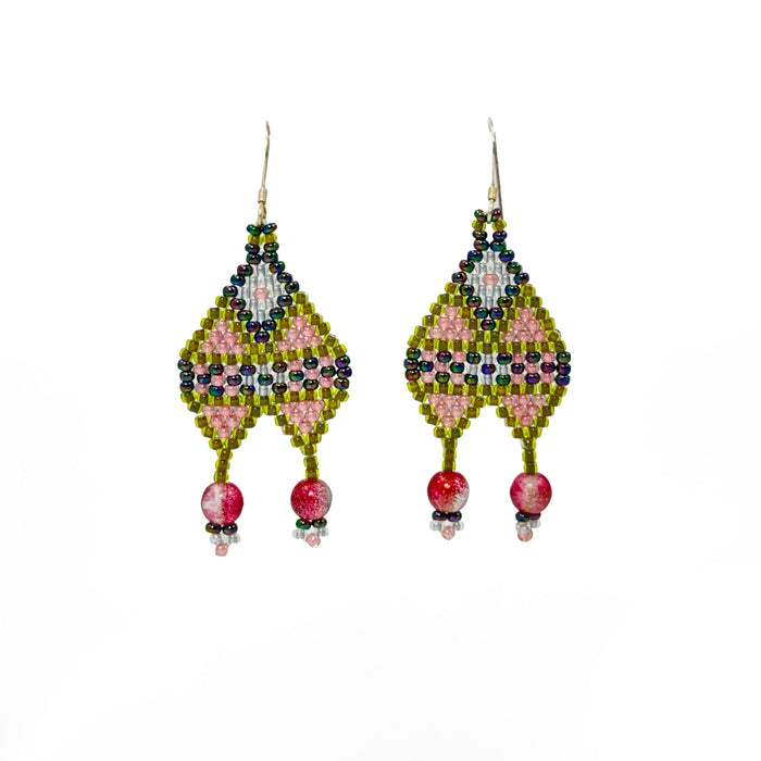 Beaded Earrings with Japanese Beads