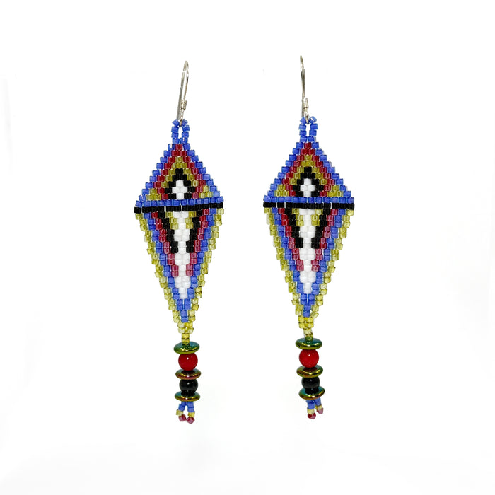 Diamond Beaded Earrings