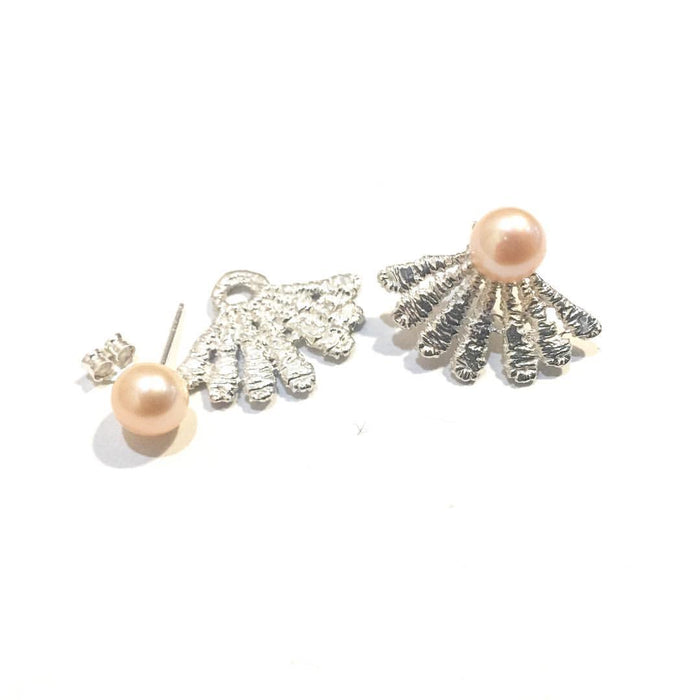 Scallop Jackets with Pearl Stud