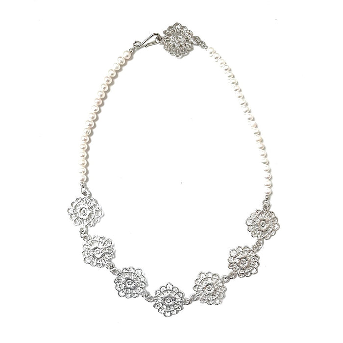 Schiffli Lace Circlet Necklace