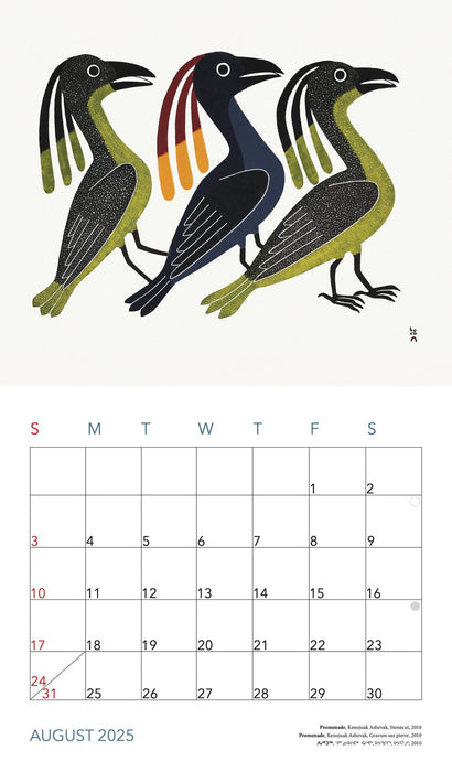 2025 Cape Dorset Inuit Art Calendar