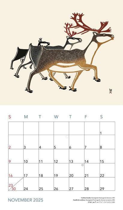 2025 Cape Dorset Inuit Art Calendar