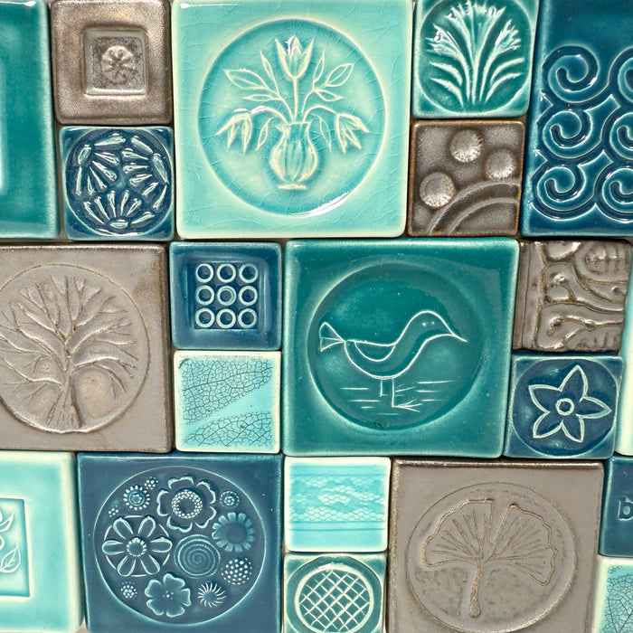 6 x 10" Tile Quilt - White Frame