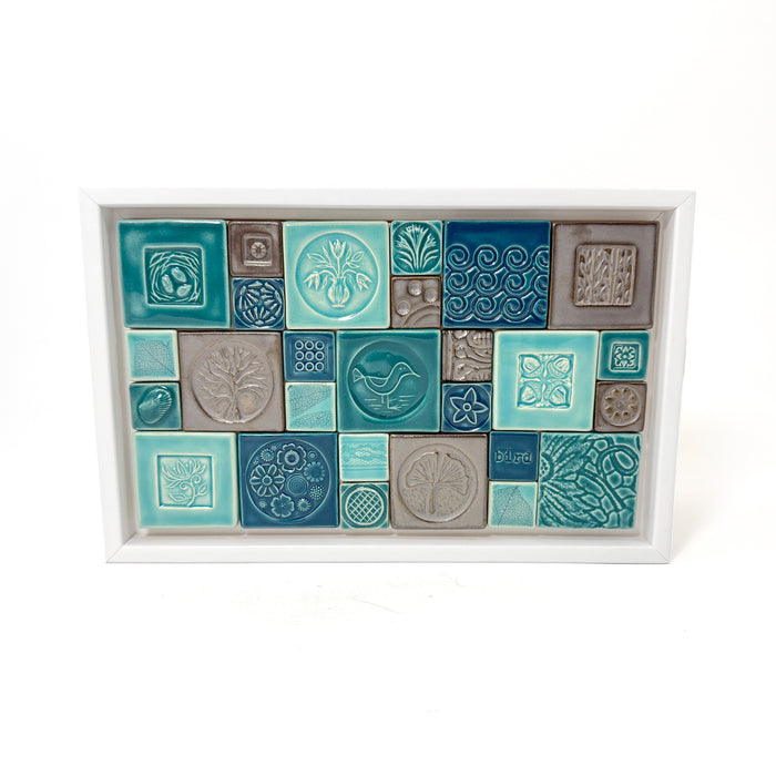 6 x 10" Tile Quilt - White Frame
