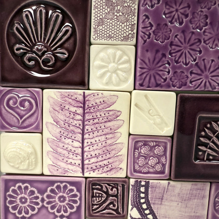 6" Square Tile Quilt - White Frame