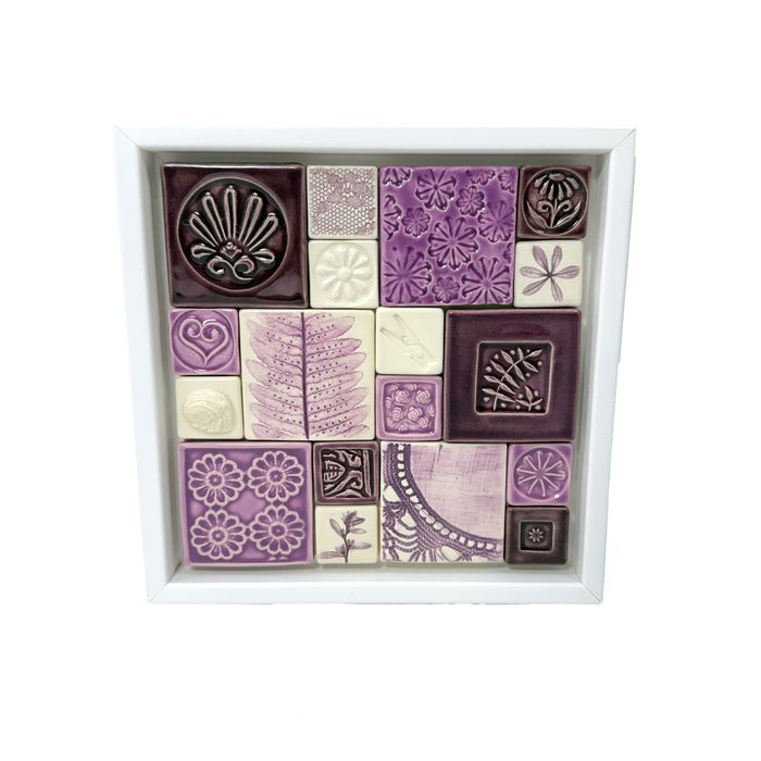 6" Square Tile Quilt - White Frame