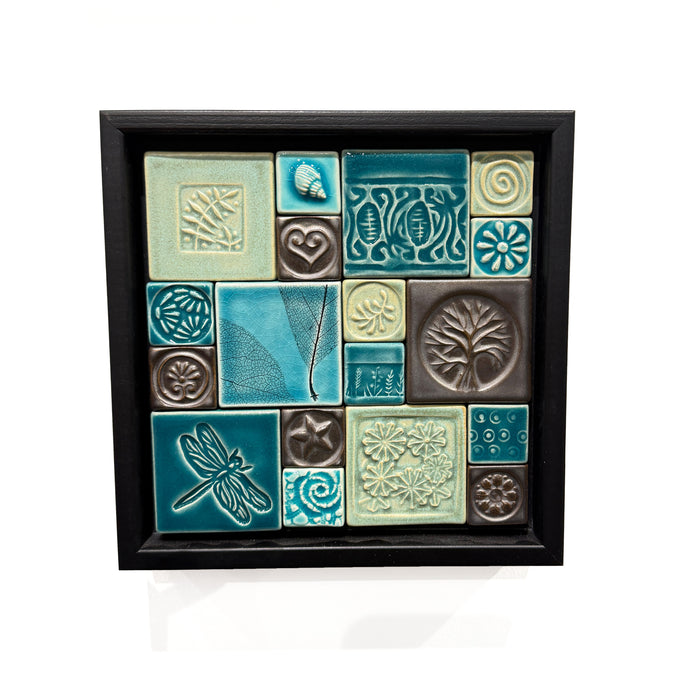 6" Square Tile Quilt - Black Frame