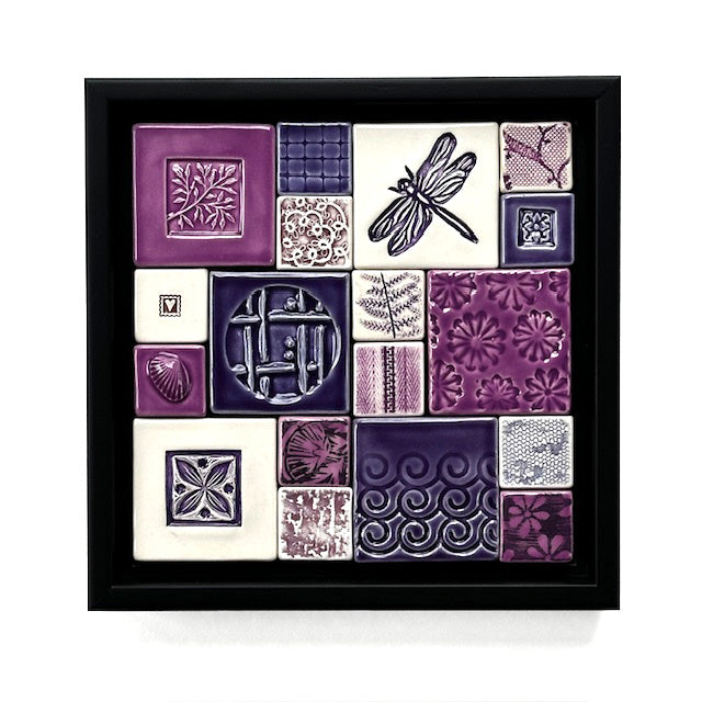 6" Square Tile Quilt - Black Frame
