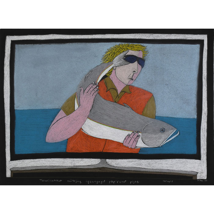 Talaviisakkut nuitajuq iqsangagut piapirumut pijaq - Original Drawing