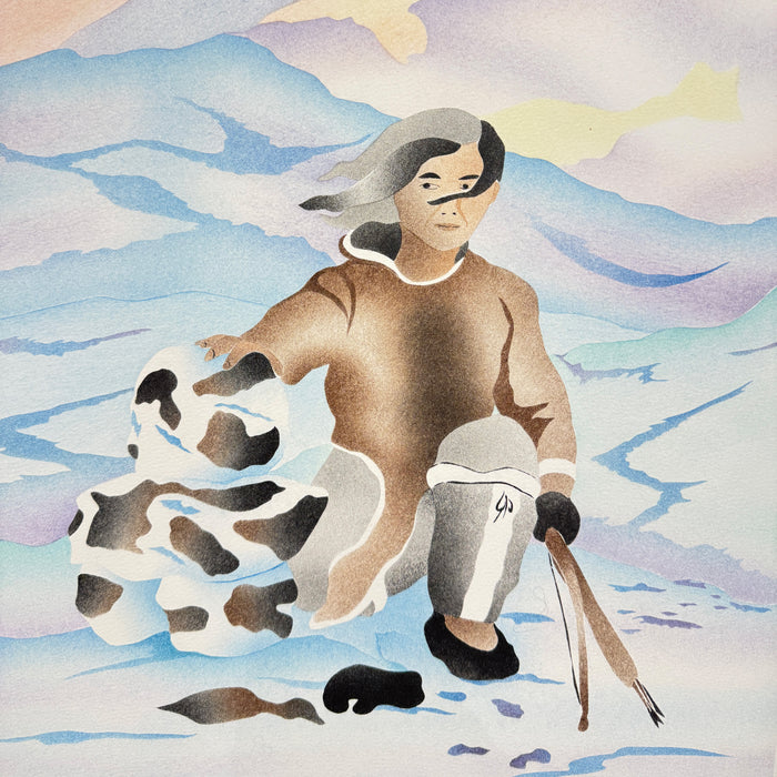 Archer by the Inukshuk Print
