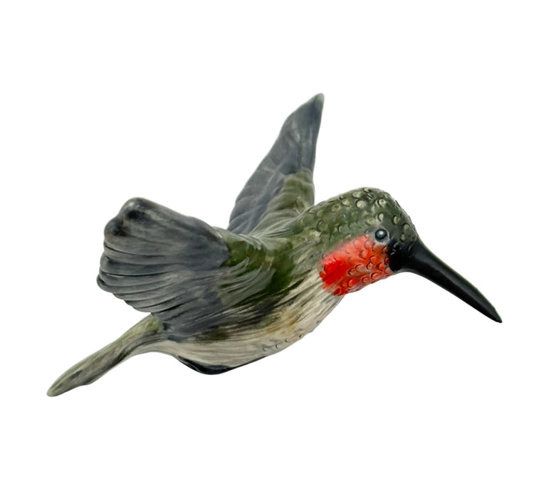 Hummingbird (Red Throat) Wall Sculpture