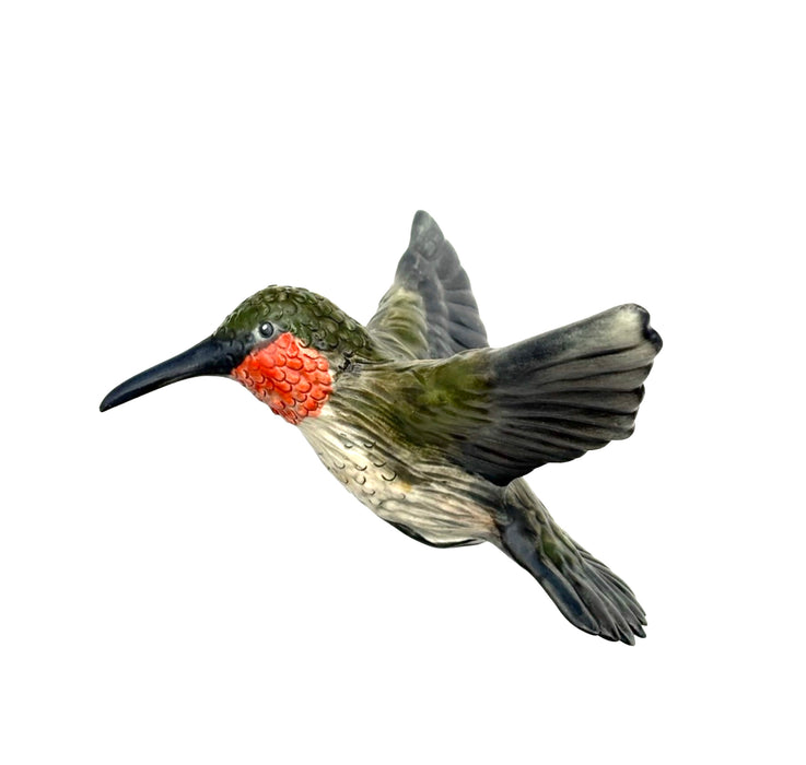 Hummingbird (Red Throat) Wall Sculpture