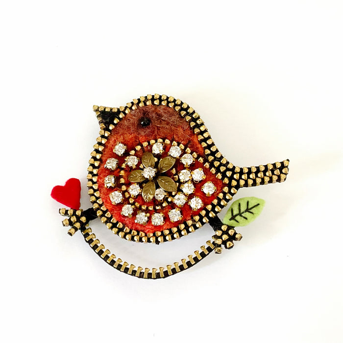 Bird on a Branch Brooch