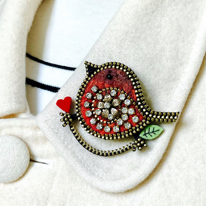 Bird on a Branch Brooch