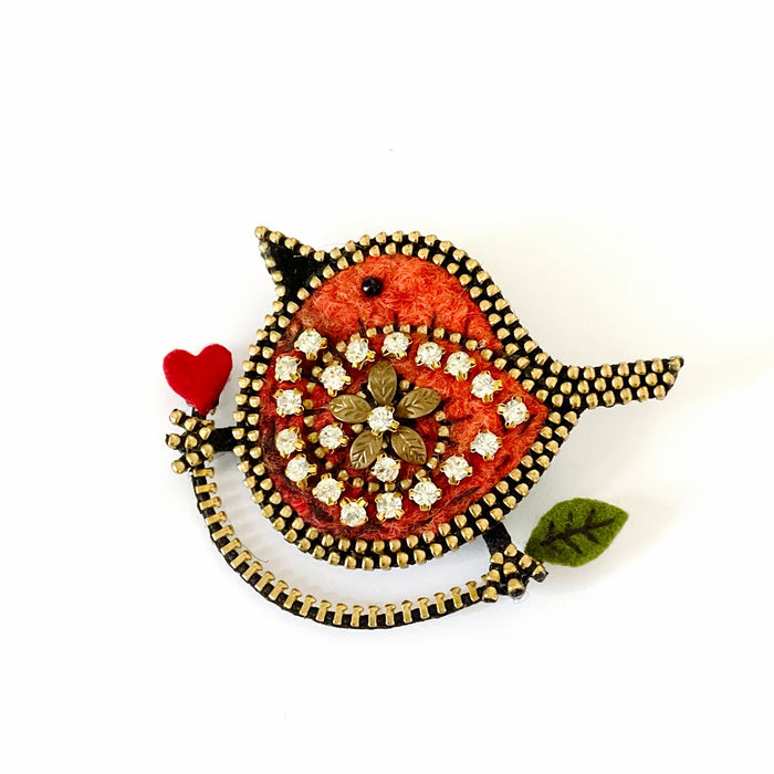 Bird on a Branch Brooch