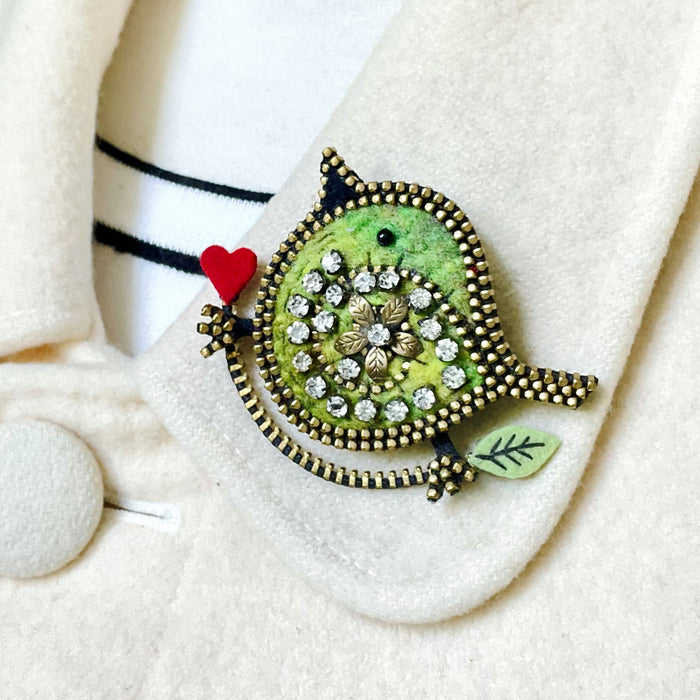 Bird on a Branch Brooch