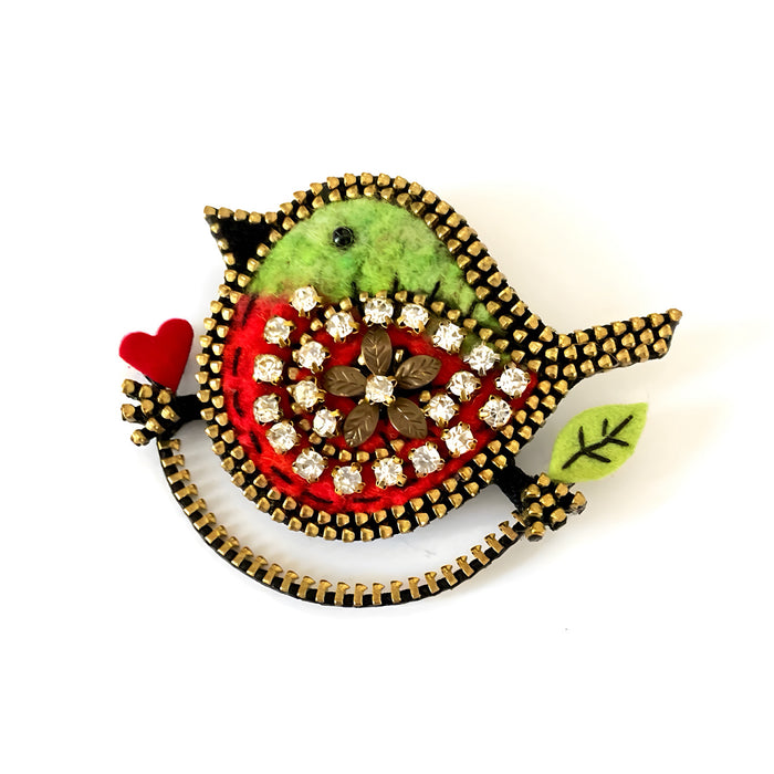 Bird on a Branch Brooch