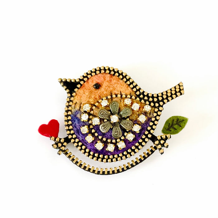 Bird on a Branch Brooch