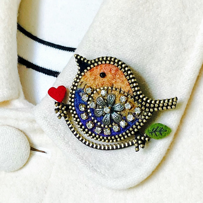 Bird on a Branch Brooch