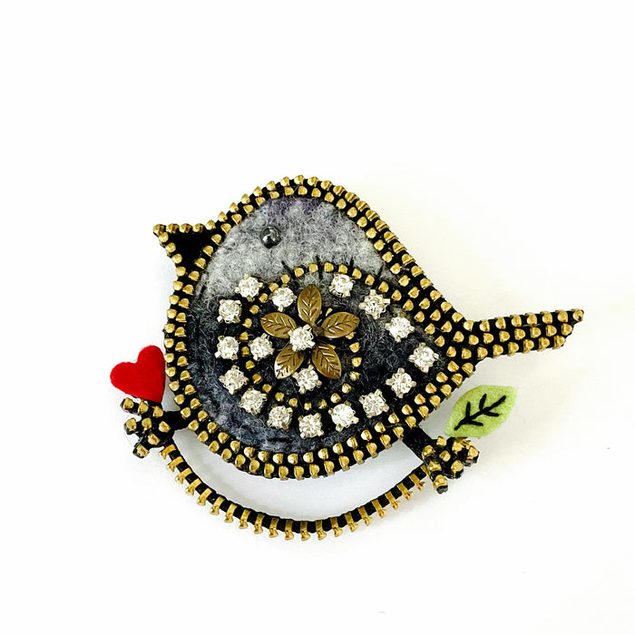 Bird on a Branch Brooch
